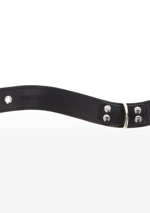 Czarna obroża z ekoskóry Taboom Elegant D-Ring Collar Black Czarna obroża z ekoskóry Taboom Elegant D-Ring Collar Black