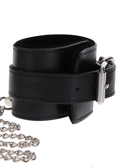 Czarna obroża z kajdankami na ręce Taboom Heavy Collar and Wrist Cuffs Black Czarna obroża z kajdankami na ręce Taboom Heavy Collar and Wrist Cuffs Black