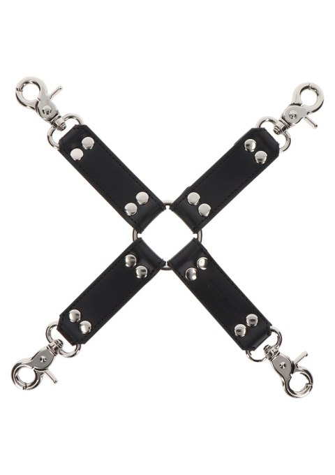 Czarny łącznik do kajdanek z ekoskóry Taboom Hogtie Black Czarny łącznik do kajdanek z ekoskóry Taboom Hogtie Black