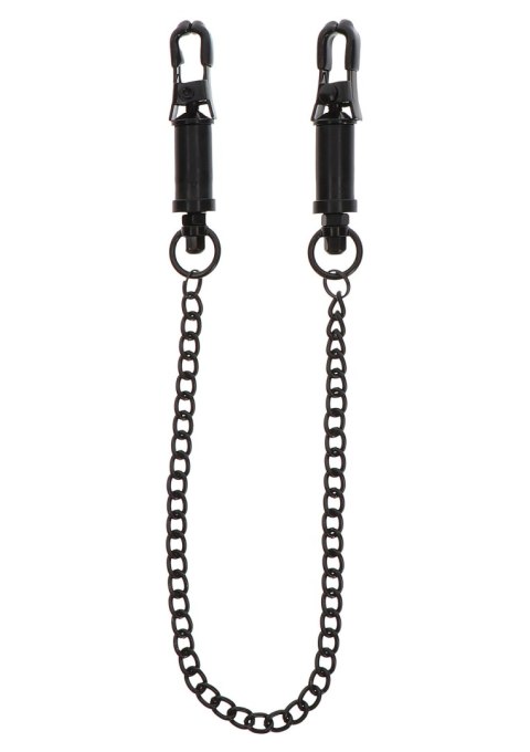 Dokręcane klamerki na sutki z łańcuszkiem Taboom Heavy Duty Adjustable Clamps Dokręcane klamerki na sutki z łańcuszkiem Taboom Heavy Duty Adjustable Clamps