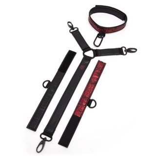 Dwustronne obroża i kajdanki na ręce Fifty Shades of Grey Sweet Anticipation Collar and Wrist Cuffs
