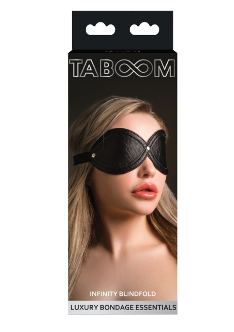 Opaska na oczy z ekoskóry Taboom Infinity Blindfold Black Opaska na oczy z ekoskóry Taboom Infinity Blindfold Black