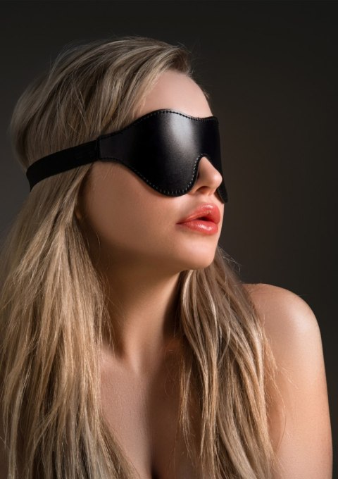Opaska na oczy z ekoskóry Taboom Intense Dark Blindfold Black Opaska na oczy z ekoskóry Taboom Intense Dark Blindfold Black