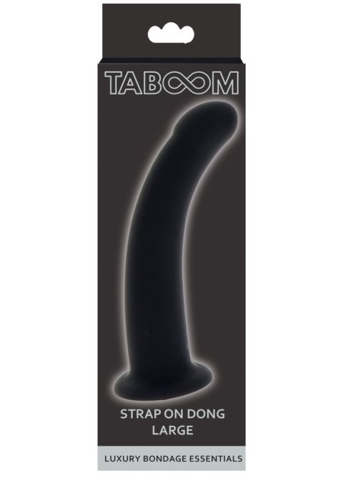 Silikonowe dildo Taboom Strap-On Dong Black Large Silikonowe dildo Taboom Strap-On Dong Black Large