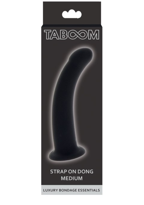 Silikonowe dildo Taboom Strap-On Dong Black Medium Silikonowe dildo Taboom Strap-On Dong Black Medium