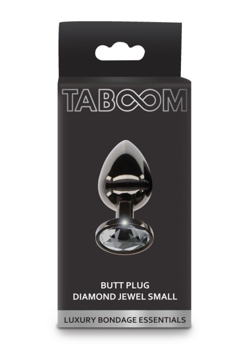 Taboom Butt Plug With Diamond Jewel Silver S Taboom Butt Plug With Diamond Jewel Silver S