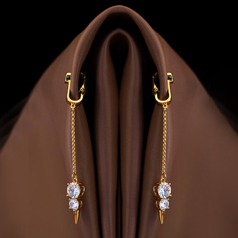 Upko Non-pierced clitoral jewelry dangle with snowman
