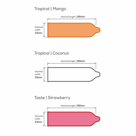 Pasante Tropical Flavor Bulk Pack (1op./144szt.) Pasante Tropical Flavor Bulk Pack (1op./144szt.)
