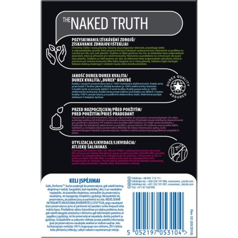 Prezerwatywy lateksowe ze środkiem opóźniającym wytrysk Durex Mutual Pleasure 16szt Prezerwatywy lateksowe ze środkiem opóźniającym wytrysk Durex Mutual Pleasure 16szt