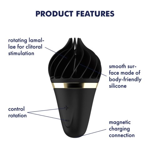 Satisfayer Sweet Treat Spinnator Black/Gold Satisfayer Sweet Treat Spinnator Black/Gold