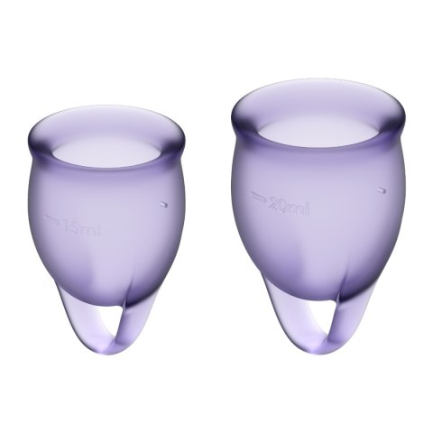 Satisfyer Feel Confident Menstrual Cup Set Lila Satisfyer Feel Confident Menstrual Cup Set Lila
