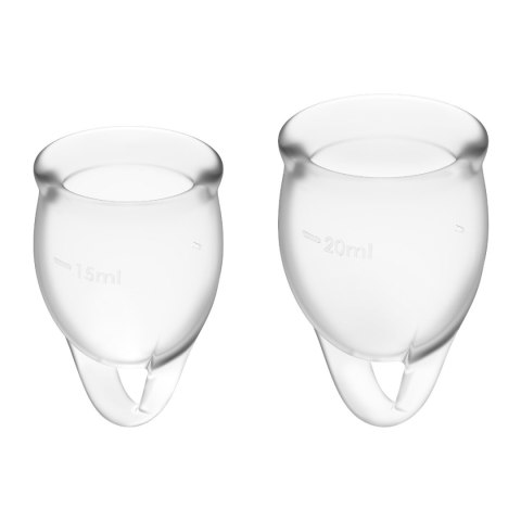 Satisfyer Feel Confident Menstrual Cup Set Transparent Satisfyer Feel Confident Menstrual Cup Set Transparent