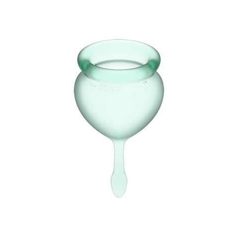 Satisfyer Feel Good Menstrual Cup Set Light Green Satisfyer Feel Good Menstrual Cup Set Light Green