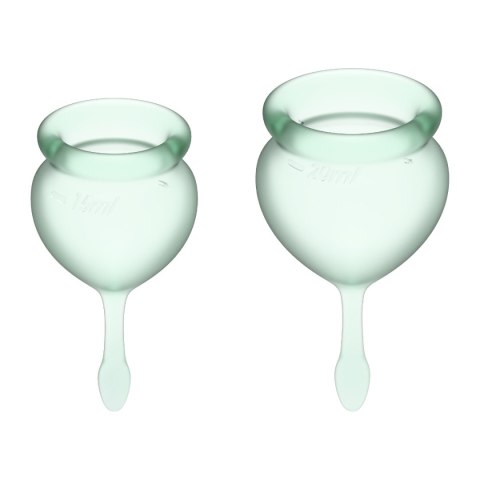 Satisfyer Feel Good Menstrual Cup Set Light Green Satisfyer Feel Good Menstrual Cup Set Light Green