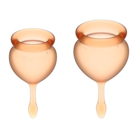 Satisfyer Feel Good Menstrual Cup Set Orange Satisfyer Feel Good Menstrual Cup Set Orange