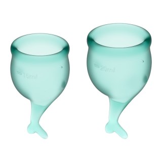 Satisfyer Feel Secure Menstrual Cup Set Dark Green