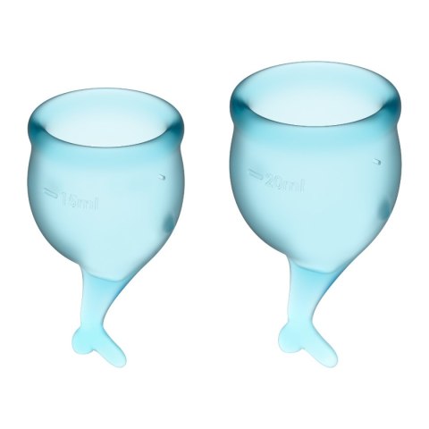 Satisfyer Feel Secure Menstrual Cup Set Light Blue Satisfyer Feel Secure Menstrual Cup Set Light Blue