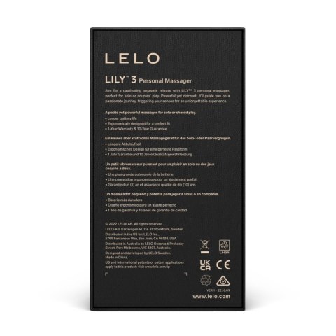 Lelo Lily 3 Dark Plum Lelo Lily 3 Dark Plum
