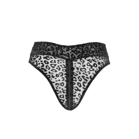 Noir Handmade F290 Panties of leopard flock with zipper M Noir Handmade F290 Panties of leopard flock with zipper M