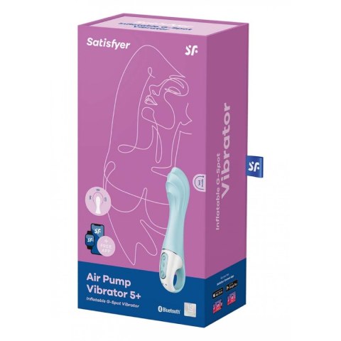 Satisfyer Air Pump Vibrator 5+ Blue Satisfyer Air Pump Vibrator 5+ Blue
