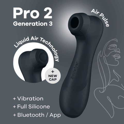 Satisfyer Pro 2 Generation 3 Connect App Black Satisfyer Pro 2 Generation 3 Connect App Black