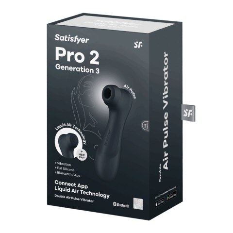 Satisfyer Pro 2 Generation 3 Connect App Black Satisfyer Pro 2 Generation 3 Connect App Black