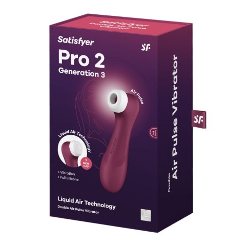 Satisfyer Pro 2 Generation 3 Wine Red Satisfyer Pro 2 Generation 3 Wine Red