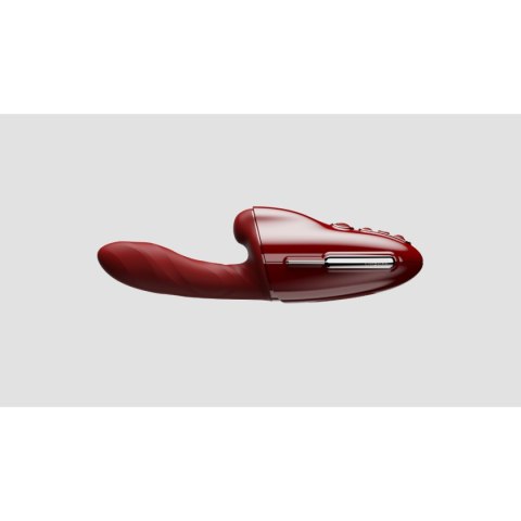 Przenośna seksmaszyna Qingnan No.9 Handheld Vibrating and Rotating Thruster Set Red