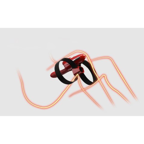 Przenośna seksmaszyna Qingnan No.9 Handheld Vibrating and Rotating Thruster Set Red