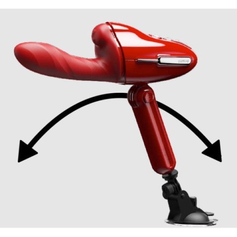 Przenośna seksmaszyna Qingnan No.9 Handheld Vibrating and Rotating Thruster Set Red