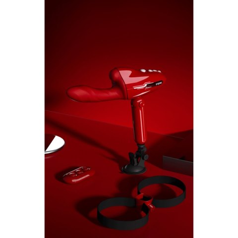 Przenośna seksmaszyna Qingnan No.9 Handheld Vibrating and Rotating Thruster Set Red