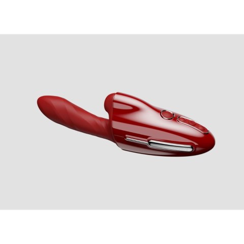 Przenośna seksmaszyna Qingnan No.9 Handheld Vibrating and Rotating Thruster Set Red
