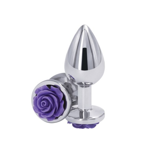 NS Novelties Rose Buttplug Medium Purple NS Novelties Rose Buttplug Medium Purple