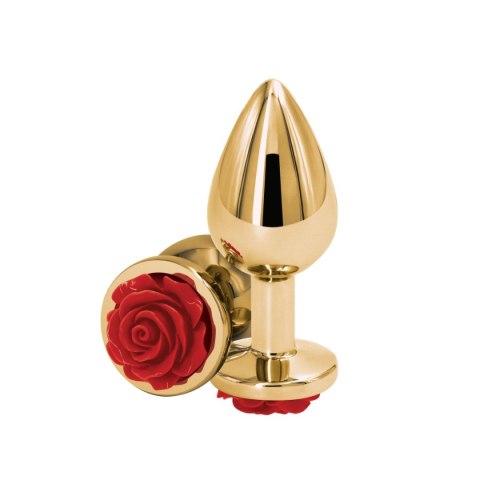 NS Novelties Rose Buttplug Medium Red NS Novelties Rose Buttplug Medium Red