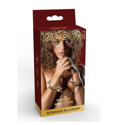 Taboom Diamond Wrist Cuffs Gold Taboom Diamond Wrist Cuffs Gold