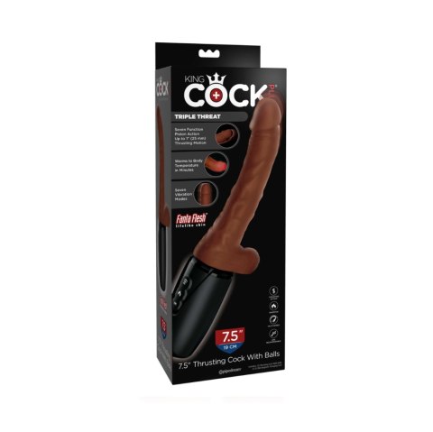 Dildo Pipedream King Cock Thrusting Cock with Balls Dildo Pipedream King Cock Thrusting Cock with Balls