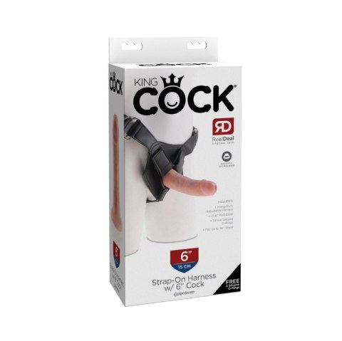 Dildo na uprzęży King Cock Strap on Horness Pipedream 6 Light Dildo na uprzęży King Cock Strap on Horness Pipedream 6 Light