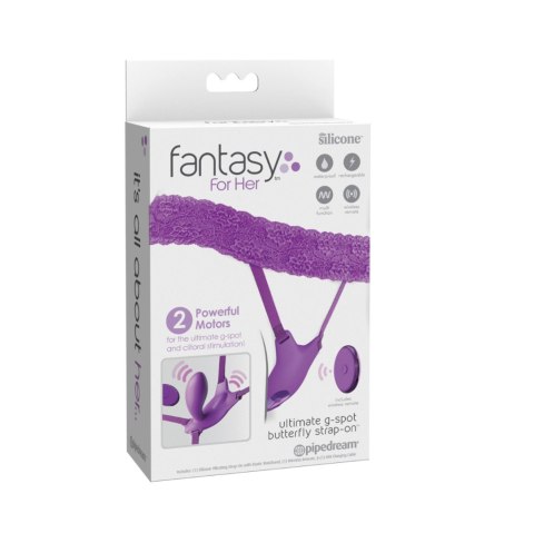 Stymulator punktu G z paskiem Pipedream Ultimate G-Spot Butterfly Strap-On Stymulator punktu G z paskiem Pipedream Ultimate G-Spot Butterfly Strap-On