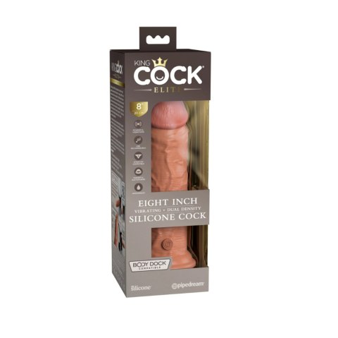 Wibrujące dildo Pipedream King Cock Elite Silicone Dual Density Cock 8 Wibrujące dildo Pipedream King Cock Elite Silicone Dual Density Cock 8