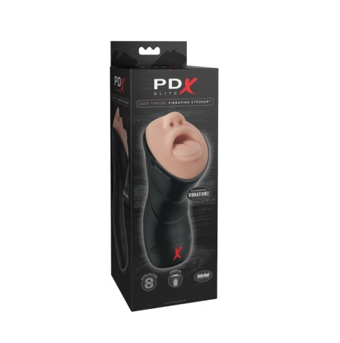Masturbator Pipedream PDX Elite Deep Throat Vibrating Stroke Light Light Masturbator Pipedream PDX Elite Deep Throat Vibrating Stroke Light Light