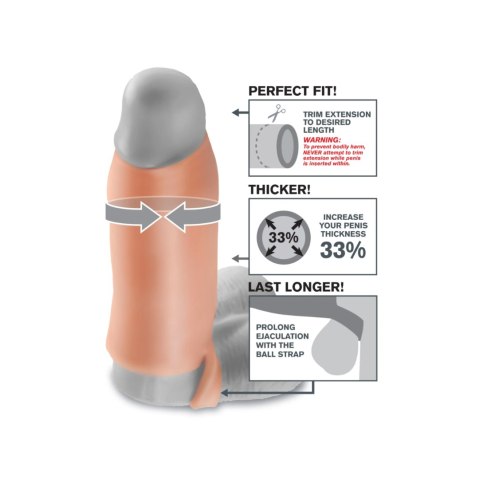 Nakładka na penisa Pipedream Fantasy X-tensions Real Feel® Enhancer XL Nakładka na penisa Pipedream Fantasy X-tensions Real Feel® Enhancer XL