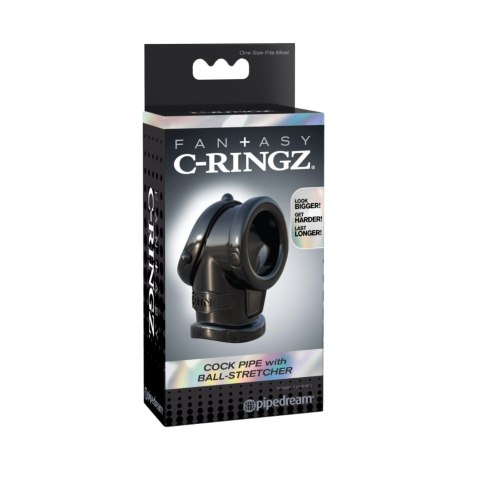 Pierścień Pipedream Fantasy C-Ringz Cock Pipe With Ball-Stretcher Pierścień Pipedream Fantasy C-Ringz Cock Pipe With Ball-Stretcher