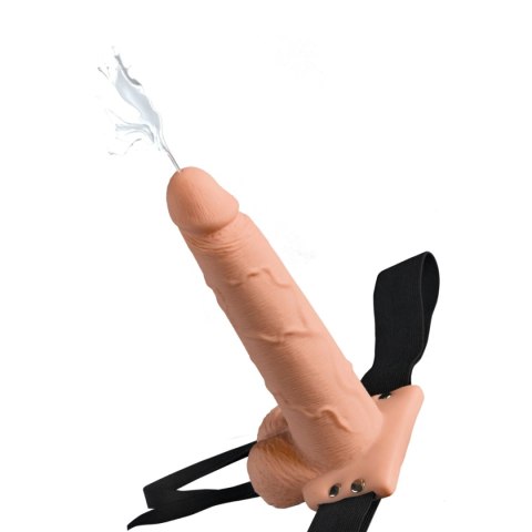 Pipedream Fetish Fantasy Series 7" Squirting Hollow Strap-On Light Pipedream Fetish Fantasy Series 7" Squirting Hollow Strap-On Light