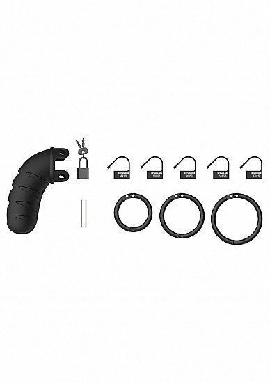 Model 08 - Chastity - 4,2" - Silicone - Black Model 08 - Chastity - 4,2" - Silicone - Black