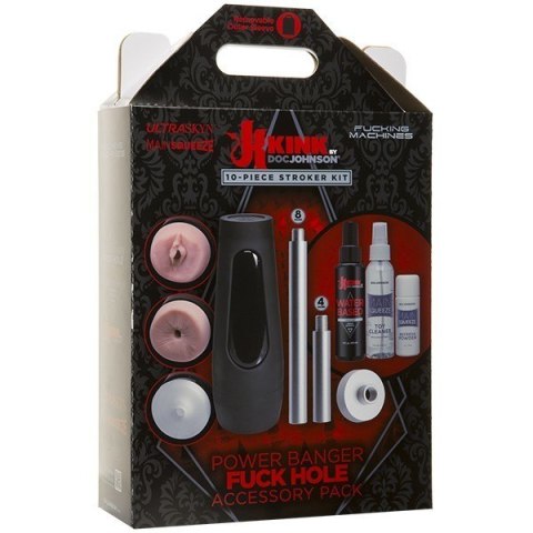 Zestaw akcesoriów do seks maszyny Kink Power Banger Fuck Hole Accessory Pack 10 Piece Kit Zestaw akcesoriów do seks maszyny Kink Power Banger Fuck Hole Accessory Pack 10 Piece Kit