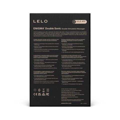 Lelo Enigma Double Sonic Stormy Black Lelo Enigma Double Sonic Stormy Black