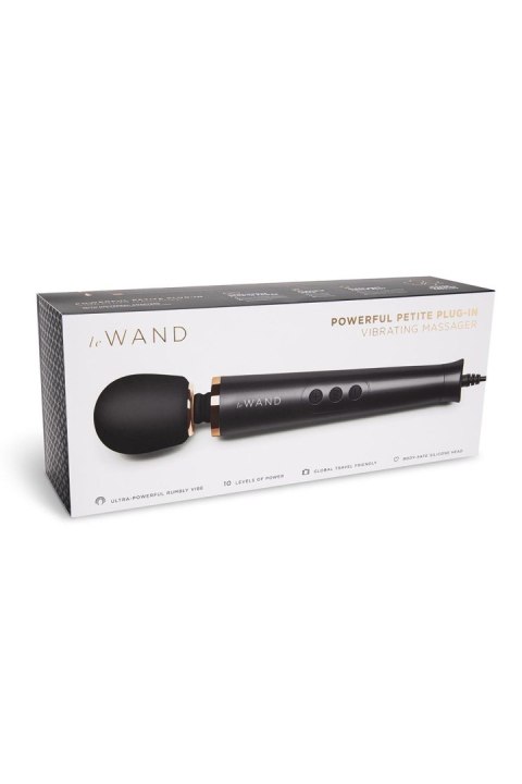 Masażer do ciała LE WAND POWERFUL PETITE PLUG IN BLACK Masażer do ciała LE WAND POWERFUL PETITE PLUG IN BLACK