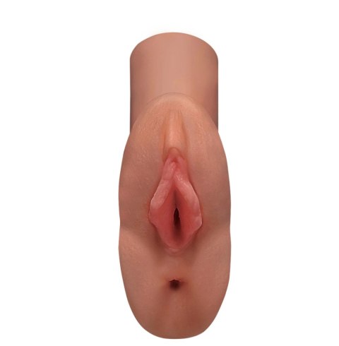 Masturbator Pipedream PDX Plus Perfect Pussy Double Stroker Tan Masturbator Pipedream PDX Plus Perfect Pussy Double Stroker Tan