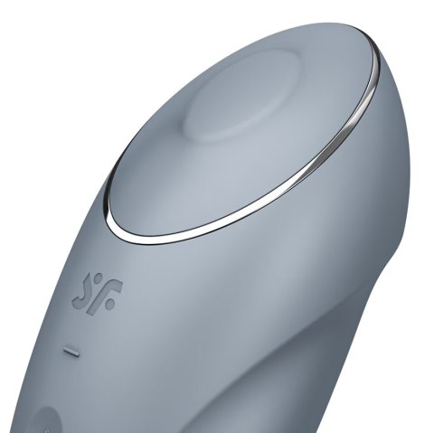 Satisfyer Tap & Climax 1 niebieskoszary Satisfyer Tap & Climax 1 niebieskoszary