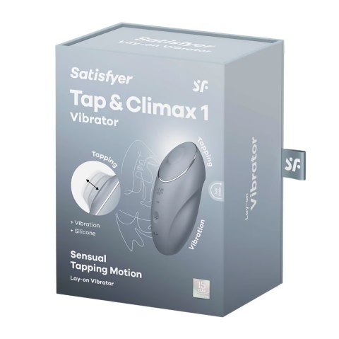 Satisfyer Tap & Climax 1 niebieskoszary Satisfyer Tap & Climax 1 niebieskoszary